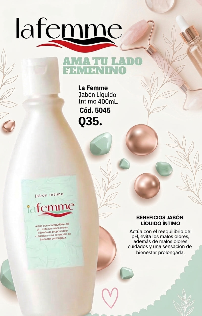 5045 LA FEMME JABON LIQUIDO INTIMO 400 ML