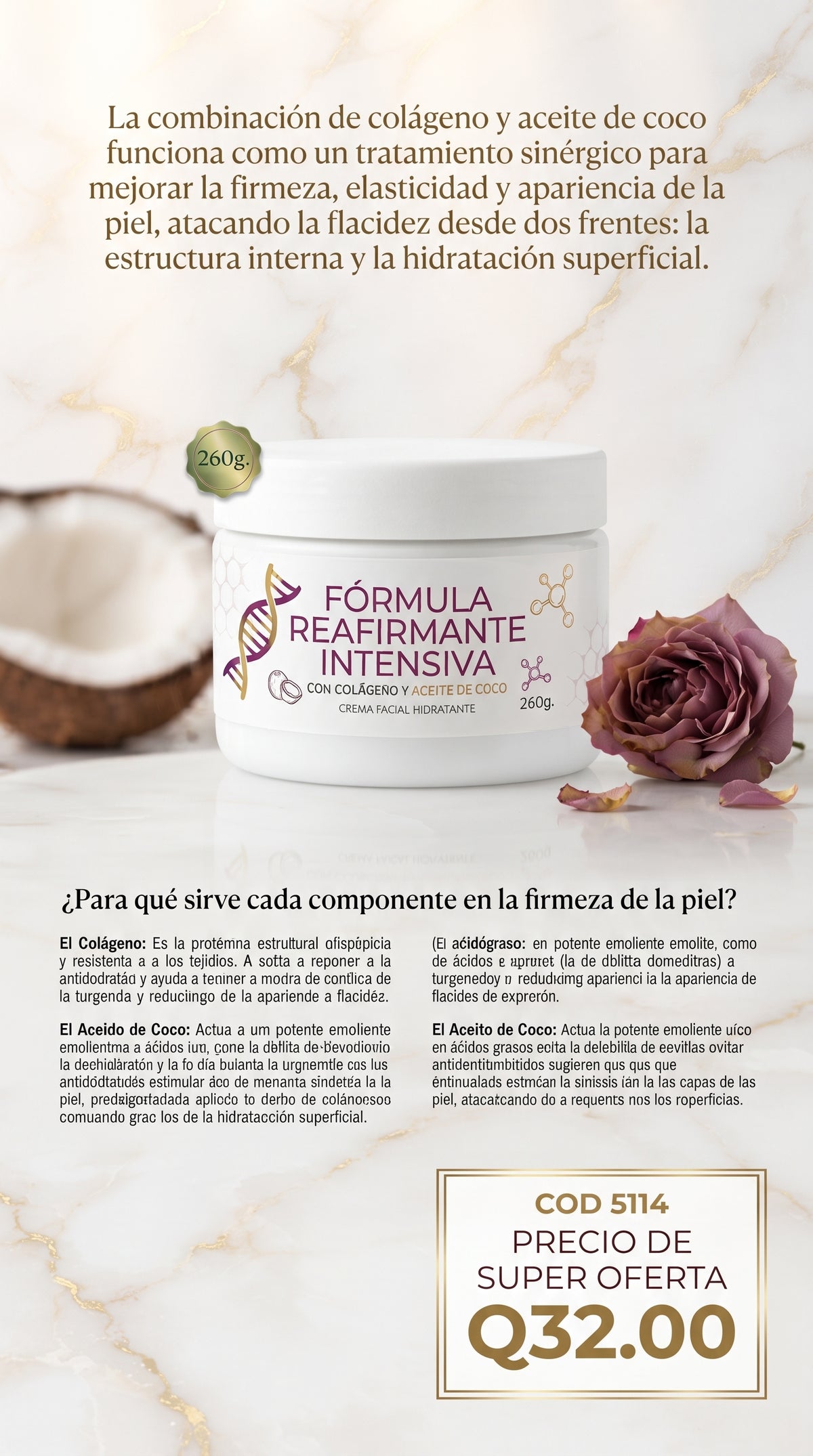 5114 CREMA FORMULA REAFIRMANTE INTENSIVA