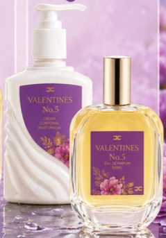 3025G VALENTINES No.5 EAU DE PARFUM Y CREMA PERFUMADA
