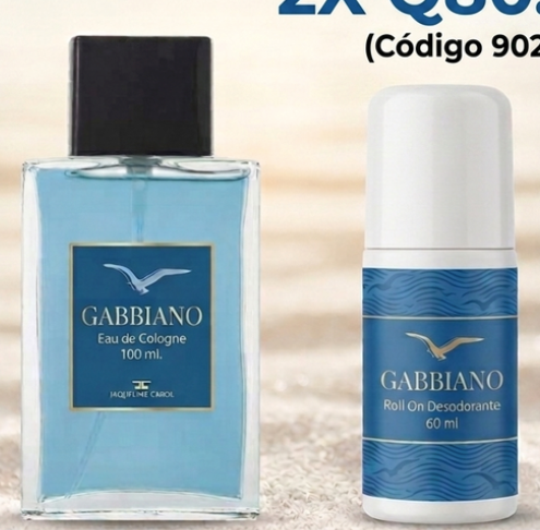902 GABBIANO 2X EAU DE COLONGNE 100 ML + ROLL ON DESODORANTE 60 ML
