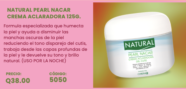 5050 Natural Pearl Nacar Crema Aclaradora 125 g.