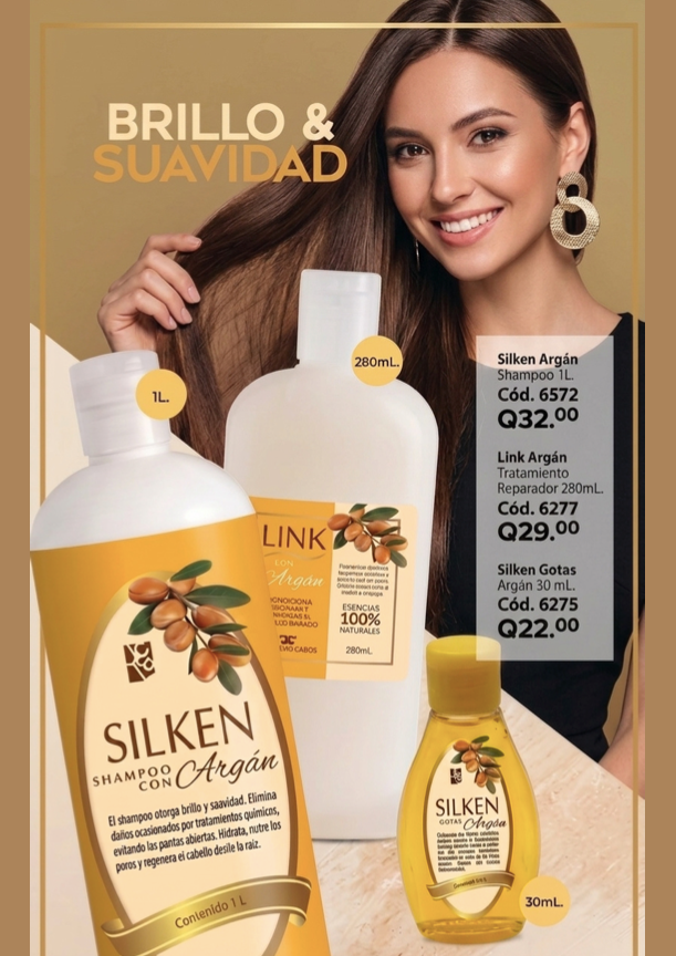 6572 SILKEN ARGAN Shampoo 1L.
