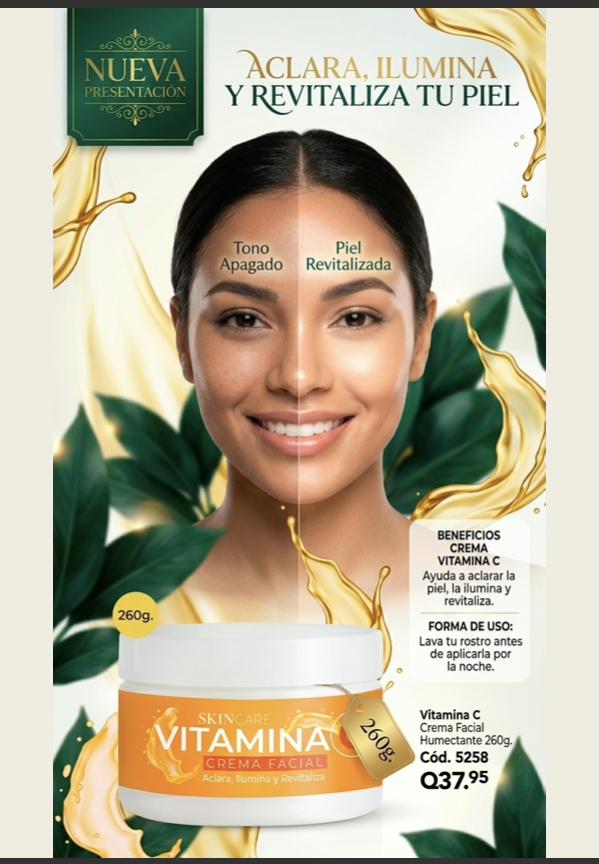 5258 Skin Care Vitamina C crema 260ml