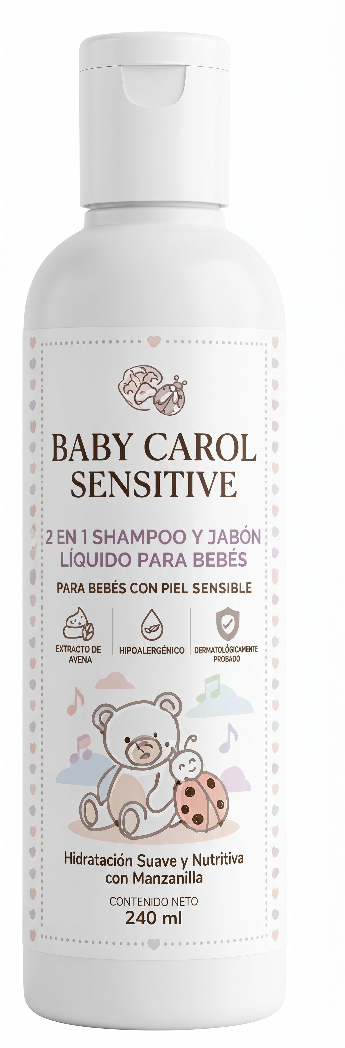 7064 BABY CAROL SENSITIVE SHAMPOO Y JABON 2 EN 1