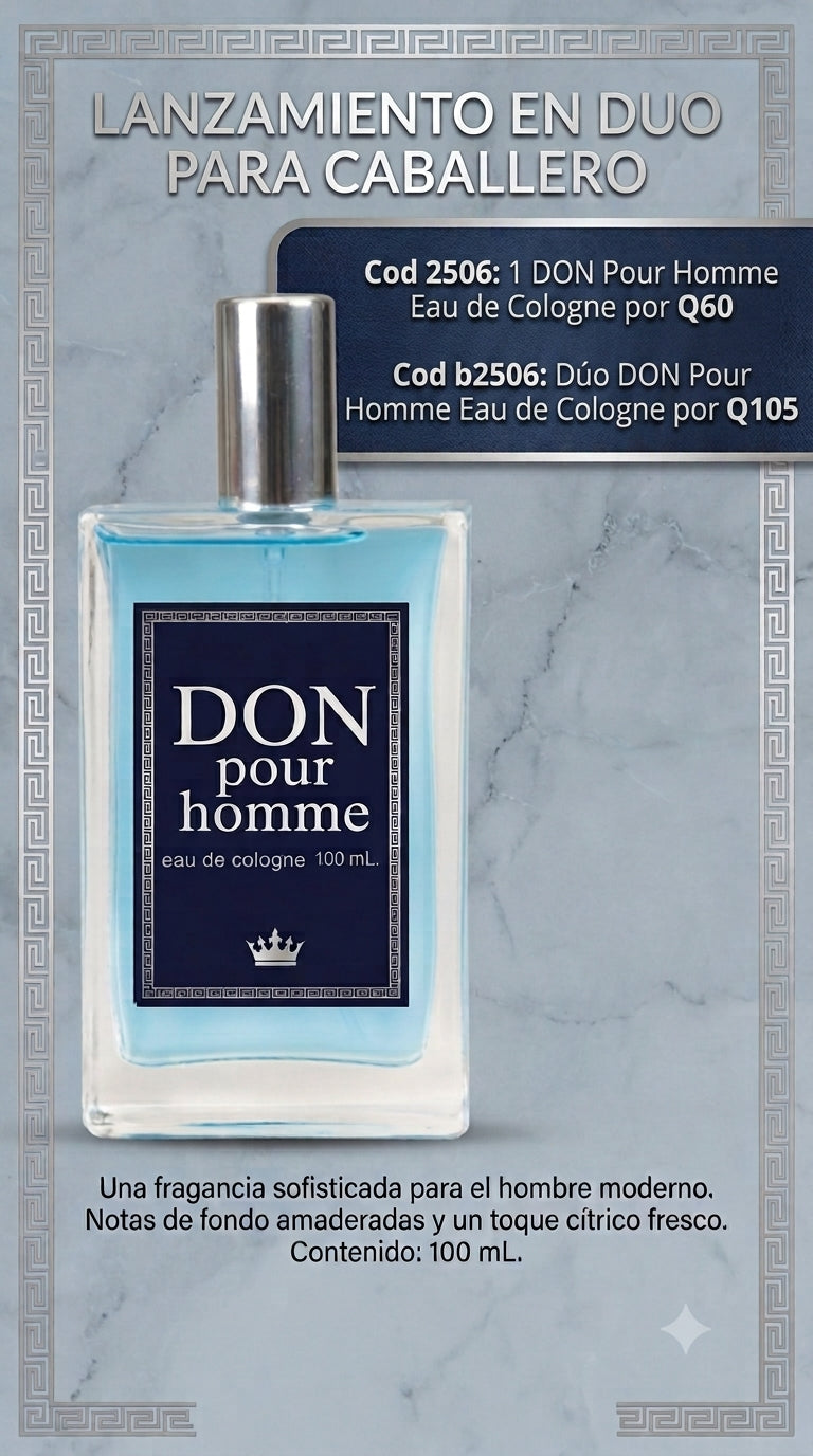 2506 DON POUR HOMME EAU DE COLOGNE 100ML