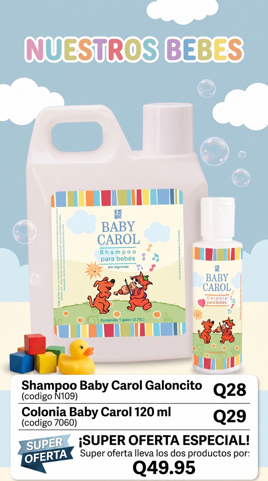 N109 BABY CAROL SHAMPOO GALONCITO Y COLONIA