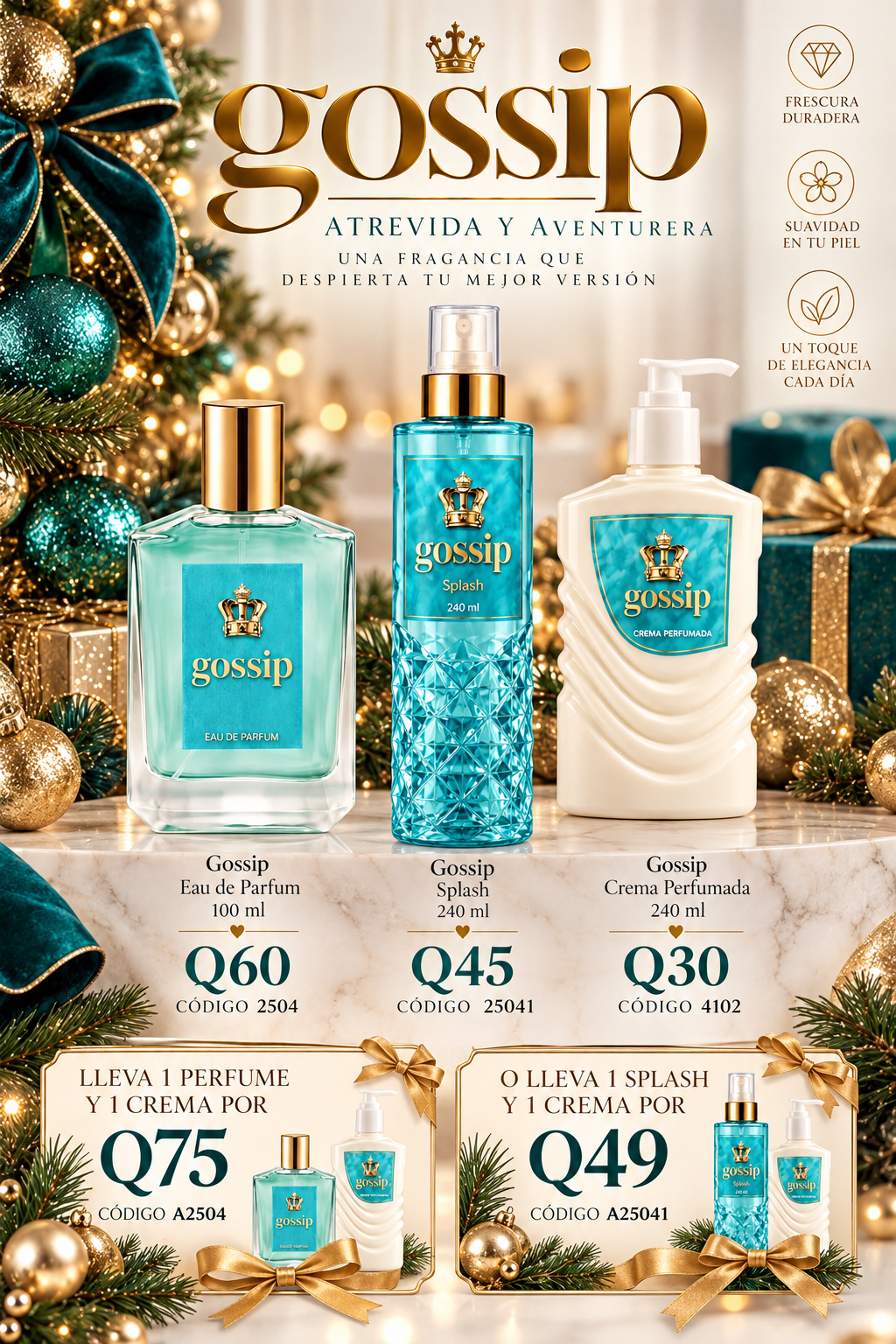 A2504 GOSSIP EAU DE PARFUM Y CREMA DE OLAS