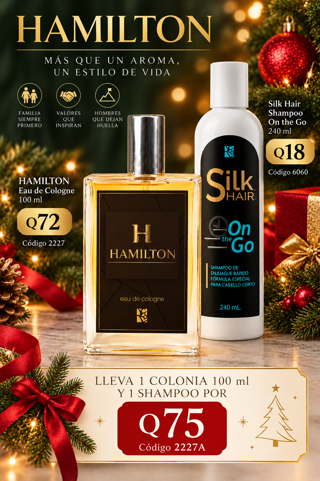 2227A HAMILTON EAY DE COLOGNE Y SHAMPOO ON THE GO