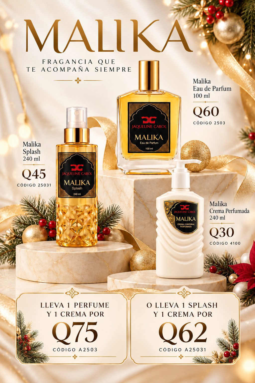 A2503 MALIKA EAU DE PARFUM Y CREMA OLAS