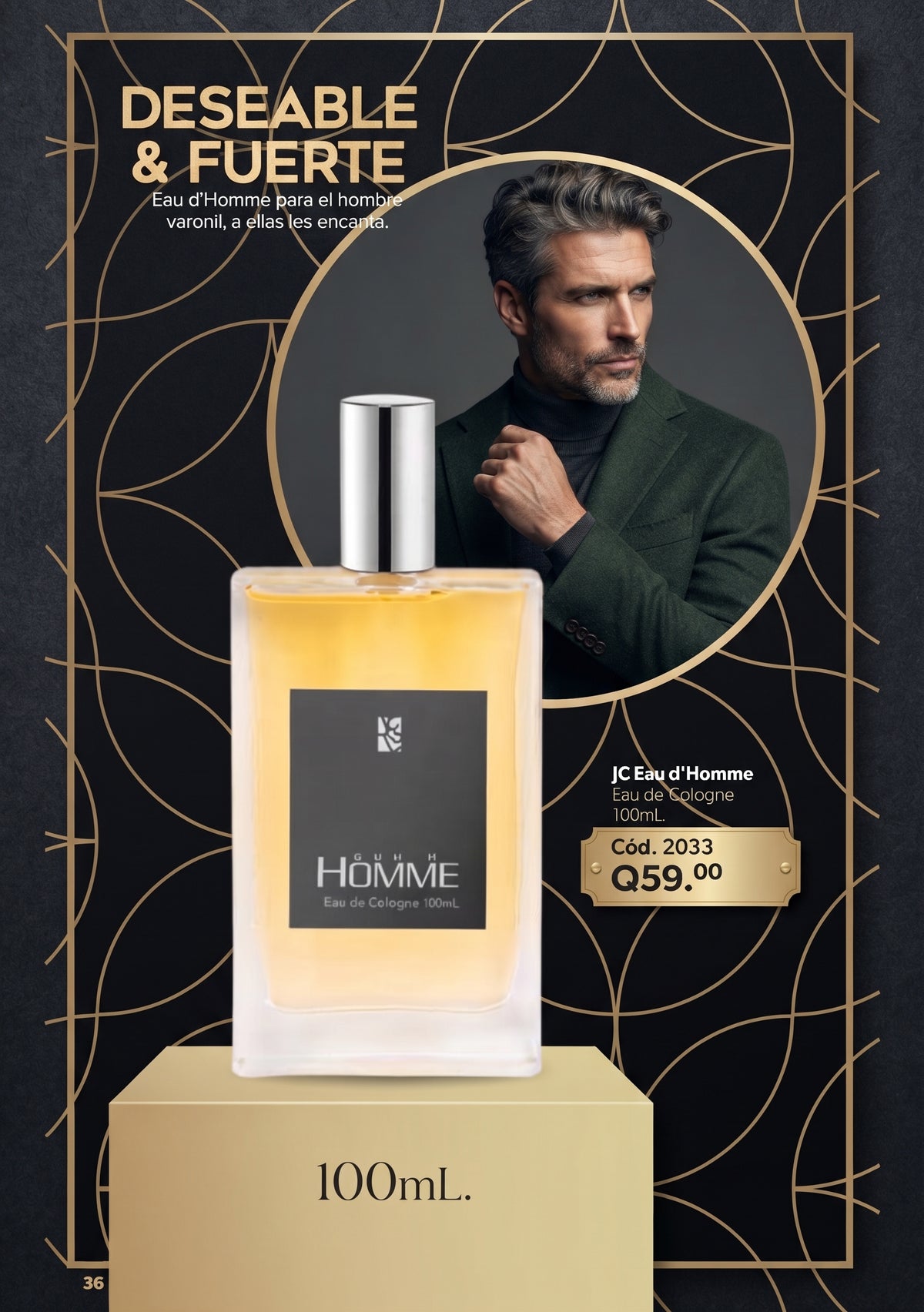 2033 JC EOU D HOMME EAU DE COLOGNE 100 ML