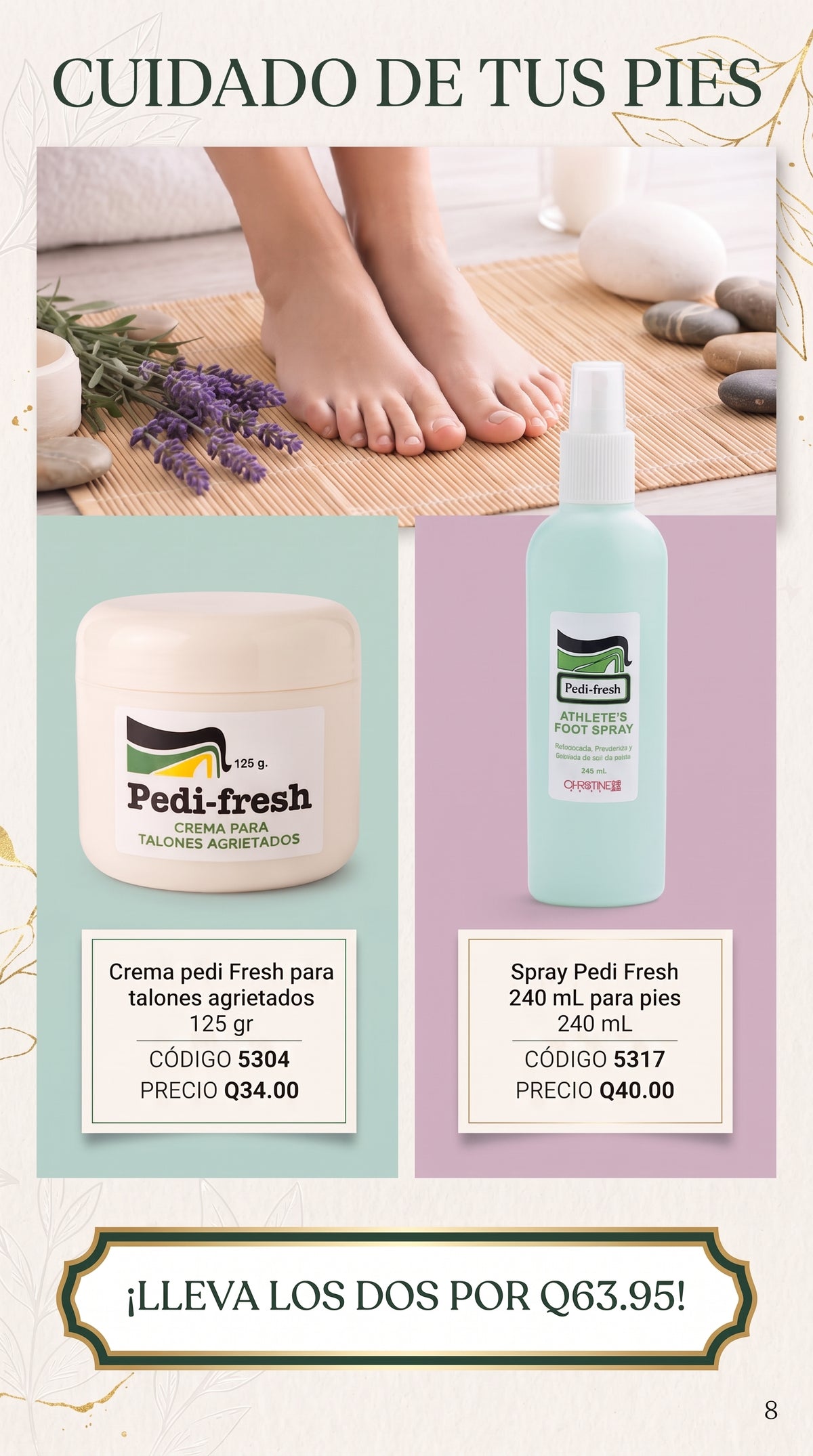 5304 Pedi Fresh Crema para Talones Agrietados 125 g.