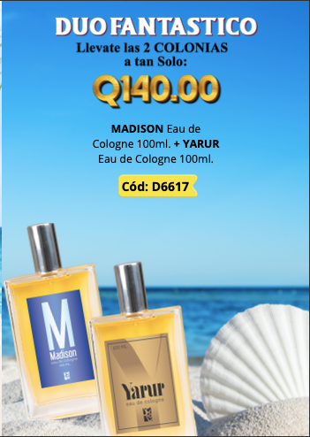 D6617 DUO COLONIAS MADISON Y YARUR 100 ML