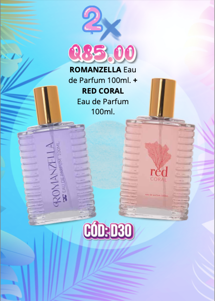 D30 PERFUMES ROMANZELLA Y RED CORAL 100 ML