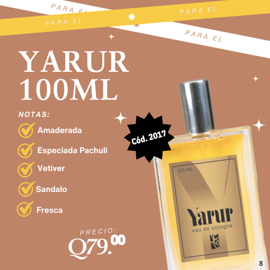 2017 YARUR EAU DE COLOGNE 100ML