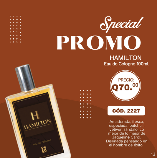 2227 HAMILTON Eau de Cologne 100ml.