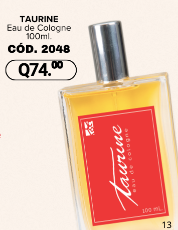 2048 TAURINE Eau de Cologne 100ml.