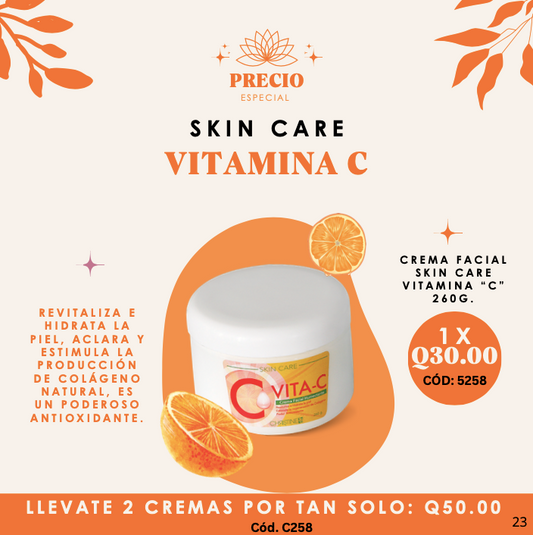5258 Skin Care Vitamina C crema 260ml