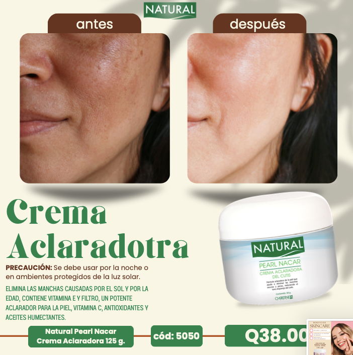 5050 Natural Pearl Nacar Crema Aclaradora 125 g.