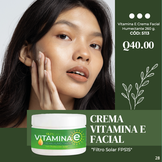 5113 Vitamina E Crema Facial Humectante 260 g.