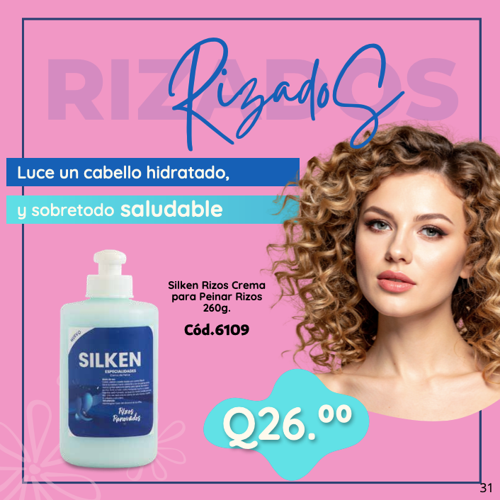 6109 SILKEN RIZOS CREMA PARA PEINAR 260G