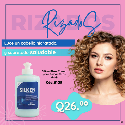 6109 SILKEN RIZOS CREMA PARA PEINAR 260G