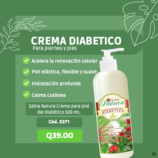 5271 SABIA NATURA CREMA PARA PIEL DEL DIABÉTICO