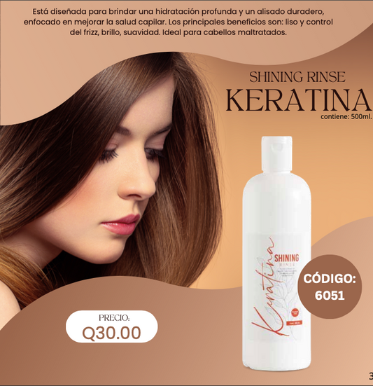 6051 KERATINA SHINING Rinse 500ml.