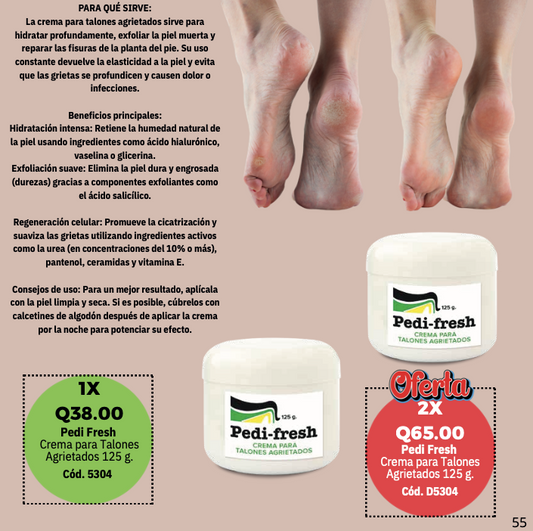D5304 PEDI FRESH DUO CREMA PARA TALONES AGRIETADOS
