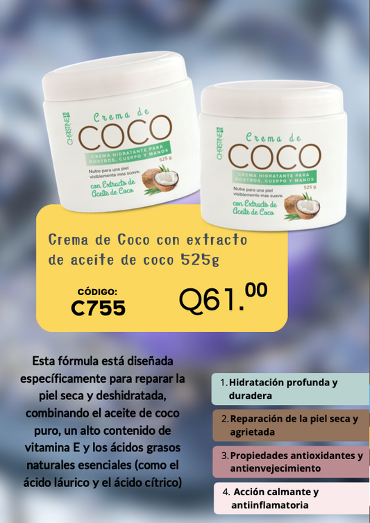 C755 DUO CREMA DE COCO 525 GR