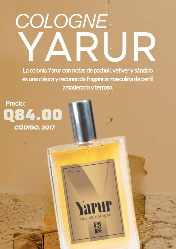 2017 YARUR EAU DE COLOGNE 100ML