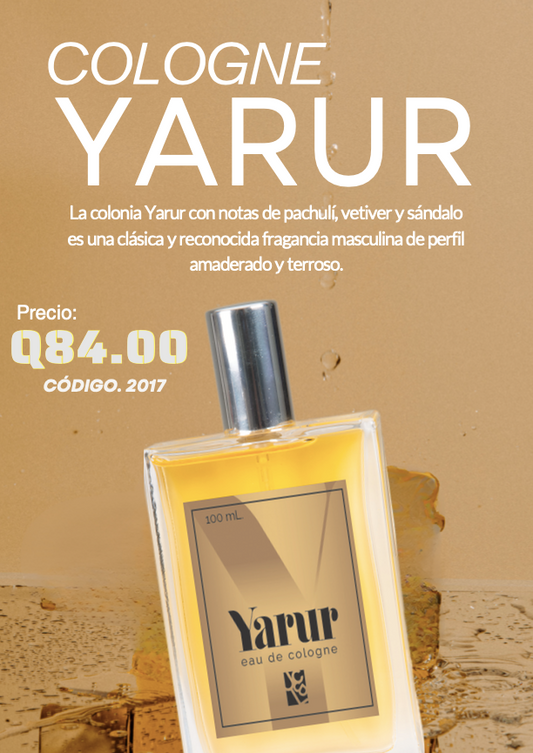 2017 YARUR EAU DE COLOGNE 100ML