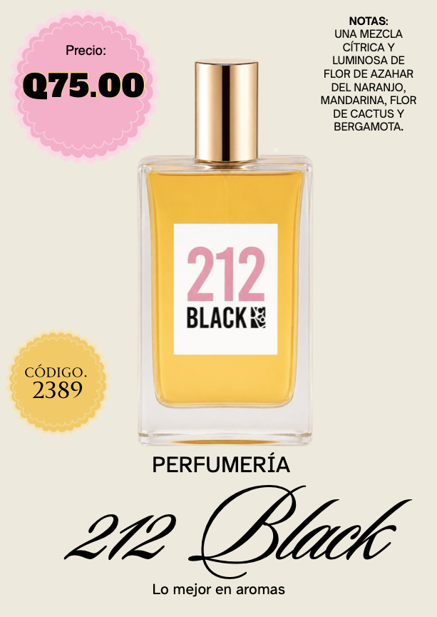 2389 Black 212 Eau de Parfum 100mL.