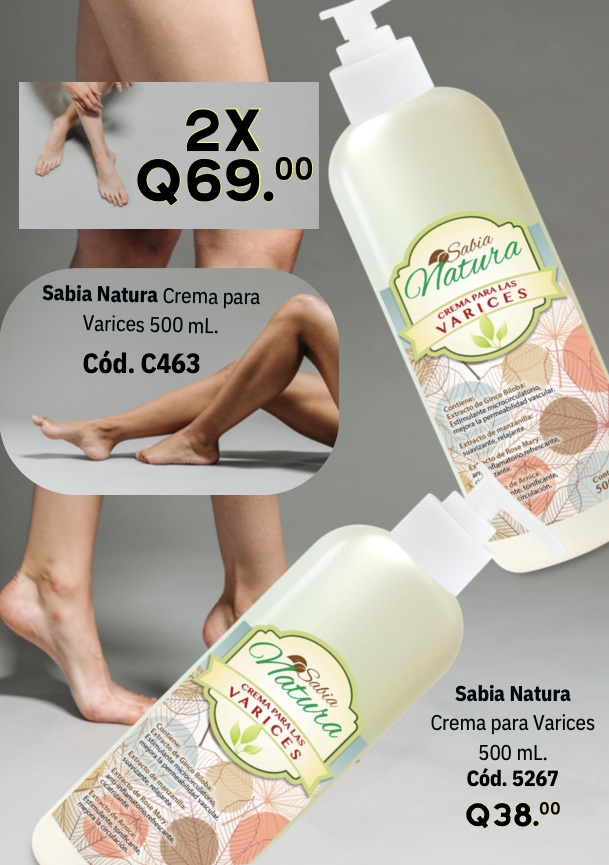 C463 DUO CREMA NATURA PARA VARICES