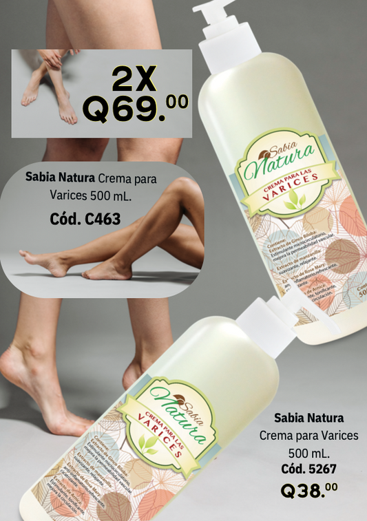 C463 DUO CREMA NATURA PARA VARICES