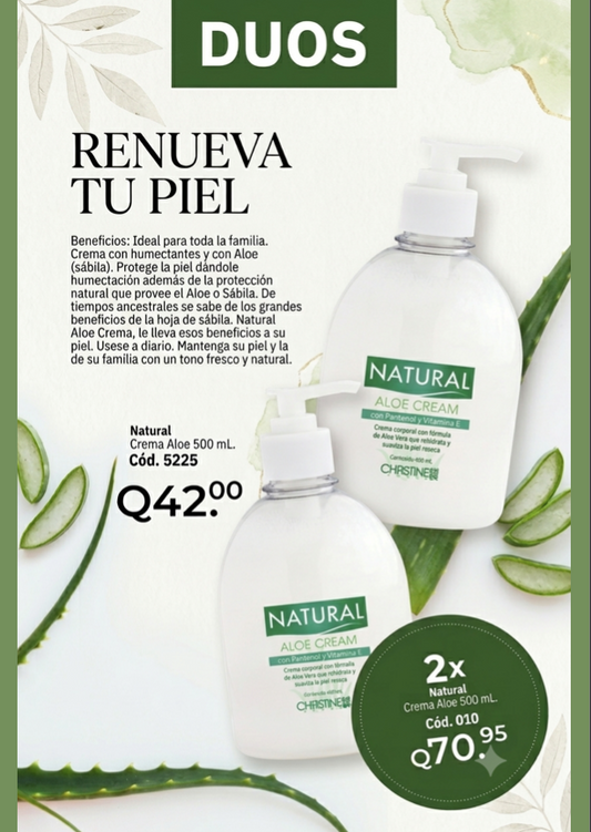 5225 Natural Crema Aloe 500 g.