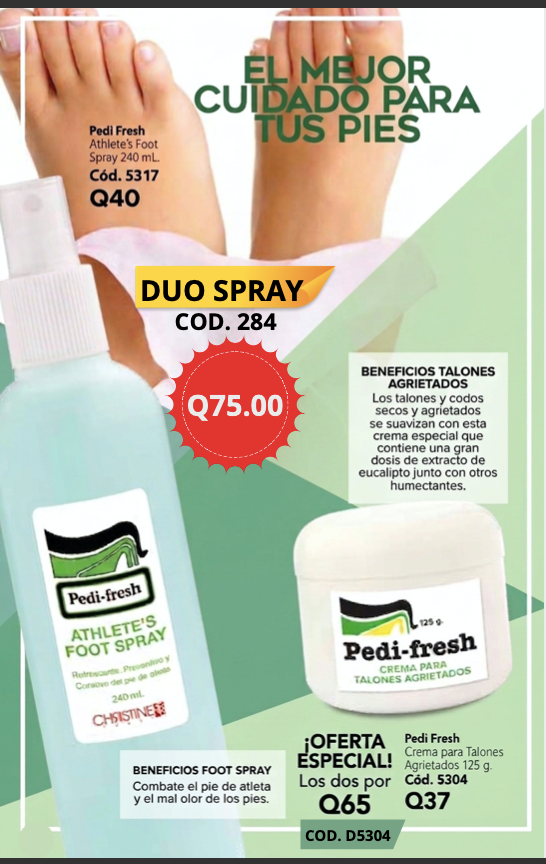 D5304 PEDI FRESH DUO CREMA PARA TALONES AGRIETADOS
