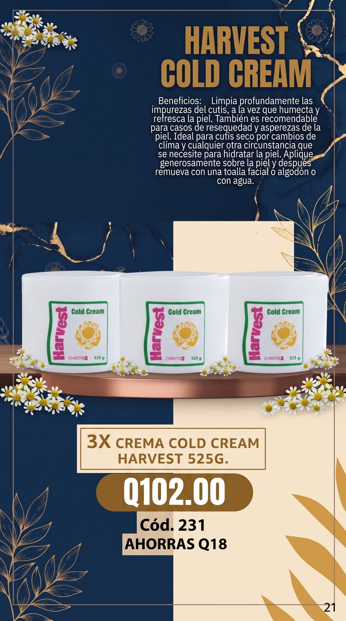 231 TRIO, Harvest Cold Cream 525 g.