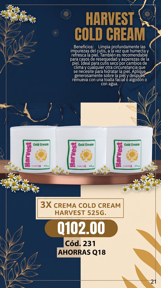 231 TRIO, Harvest Cold Cream 525 g.