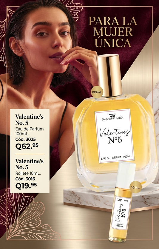3025 VALENTINES N0 5 Eau de Parfum 100mL.