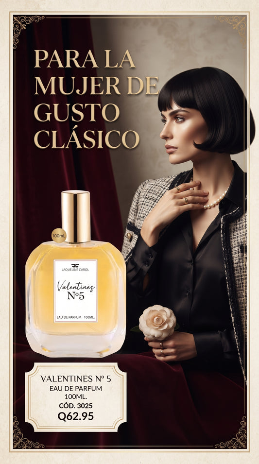 3025 VALENTINES N0 5 Eau de Parfum 100mL.